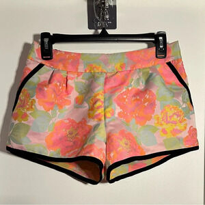 Wilfred Aritzia Palais Neon Floral Jacquard Shorts 4
